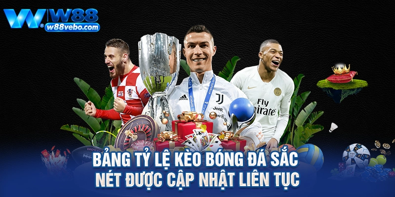 Bảng tỷ lệ kèo bóng đá sắc nét được cập nhật liên tục