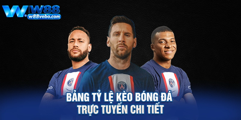 Bảng tỷ lệ kèo bóng đá trực tuyến chi tiết