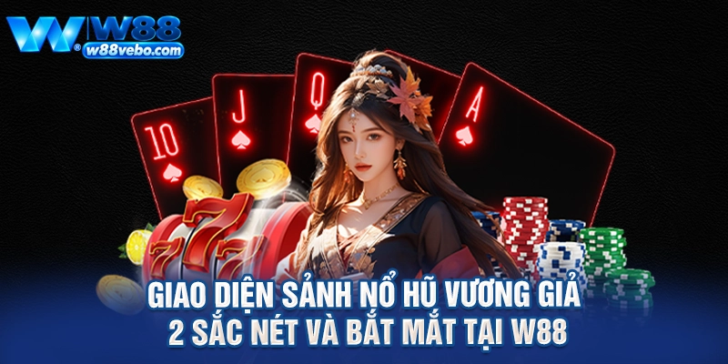 Giao diện sảnh nổ hũ Vương giả 2 sắc nét và bắt mắt tại W88