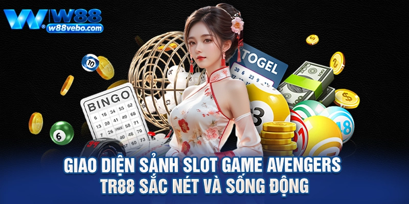 Giao diện sảnh slot game Avengers TR88 sắc nét và sống động