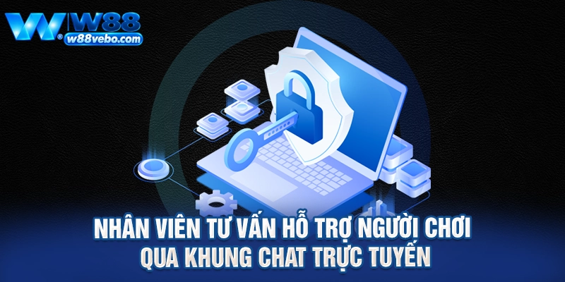 Nhân viên tư vấn hỗ trợ người chơi qua khung chat trực tuyến